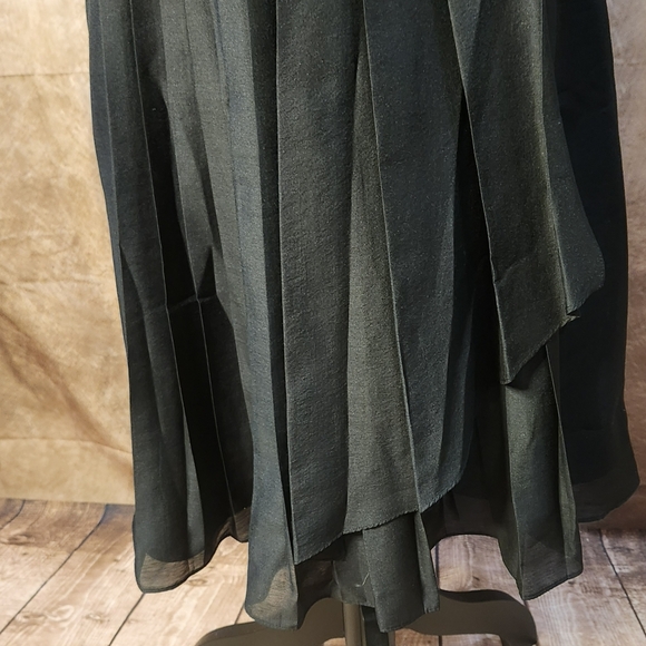 Korean Designer Embellished Waist Chiffon Dress - Picture 6 of 11